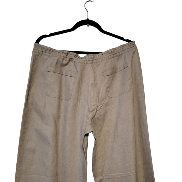 Mark & Spencer  Women's Wide Leg Trousers Elastic Waistband Size UK 16 Long. - Picture 2 of 9